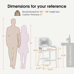 PURPLE LEAF Outdoor Counter Height ...