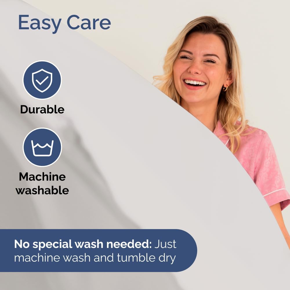 Bulk Case Pack of 20 Flat Sheets - (20) Queen Size Hotel Quality Top Flat Bed Sheets Only - Wholesale Bulk Bedding for Hotels, Spas & Airbnbs - Breathable, Cooling & Wrinkle Free - (Queen, Light Grey) - Image 6