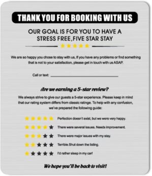 Airbnb Signs,VRBO Airbnb Essentials...