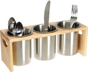ZOOFOX 3 Pack Silverware Holder, St...