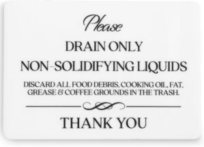 Drain Only Non Solidifying Liquids ...
