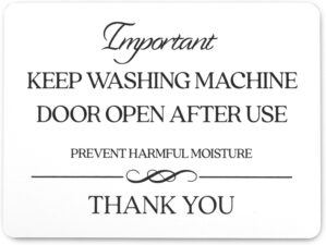 Keep Washing Machine Door Open Afte...