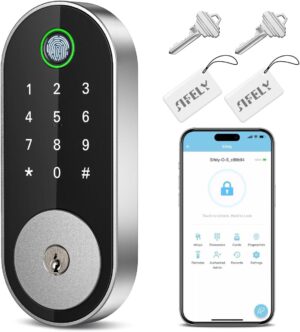 Fingerprint Smart Deadbolt with Key...