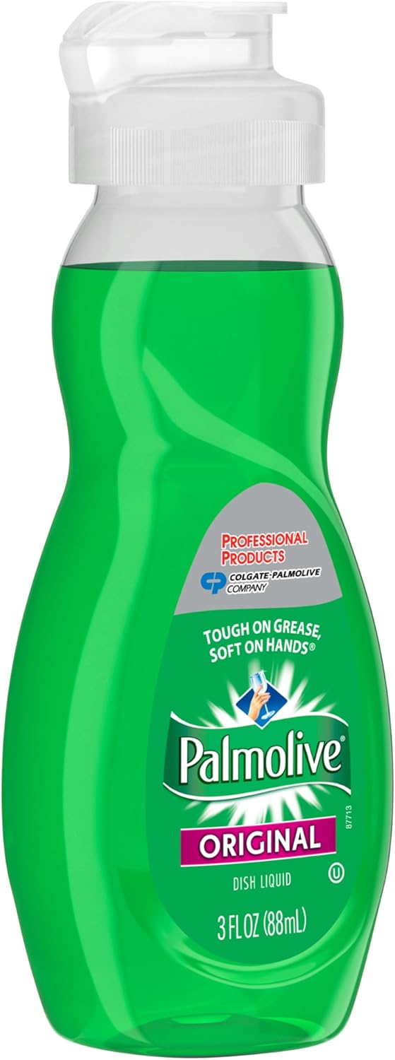 PALMOLIVE Dishwashing Liquid, Travel Dish Soap, Original Scent, Green, 3 Fluid Ounce Bottle (Case of 72) - Total of 216 Fluid Ounces - Dishwashing Liquid - Kitchen Soap & Cleaning Supplies - Image 3