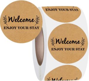 500 PCS Welcome Hotel Guest Kraft P...