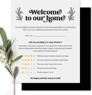 Guest Review Rating Magnet, 5″...