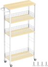YBING Slim Storage Cart 4-Tier Roll...