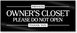 Acrylic 2.5×6 Owners Closet Si...