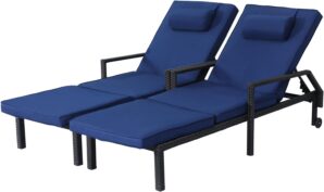 Patio Chaise Lounge Set – Adjusta...