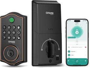 GHome Smart Deadbolt Lock, Fingerpr...