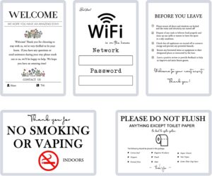 5 Air Bnb Signs for Hosts, Include ...