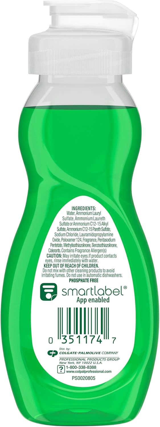 PALMOLIVE Dishwashing Liquid, Travel Dish Soap, Original Scent, Green, 3 Fluid Ounce Bottle (Case of 72) - Total of 216 Fluid Ounces - Dishwashing Liquid - Kitchen Soap & Cleaning Supplies - Image 2