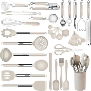 Kitchen Utensils Set-Silicone Cooki...