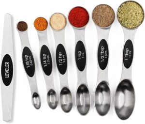 Magnetic Measuring Spoons Set Stain...