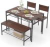 COSTWAY 4 Pieces Dining Table Set, ...