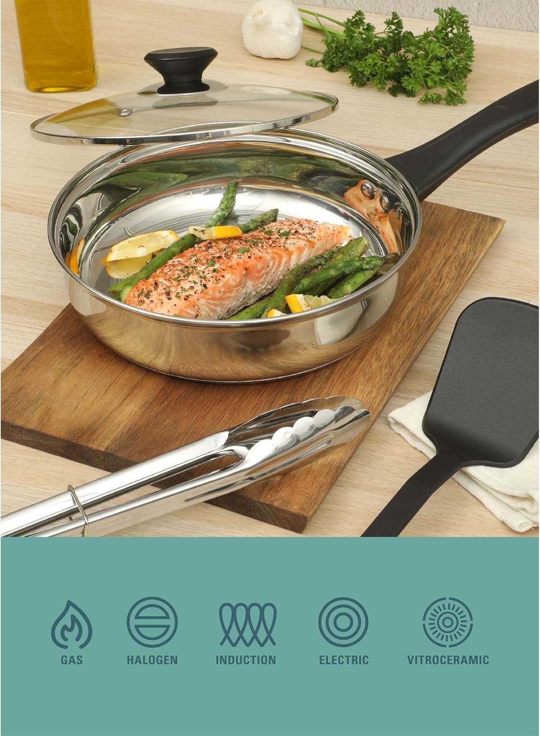 Gibson Home 74 Piece Kitchen in a Box Pots and Pans Cookware, Plates and Bowls Dinnerware, Cutlery Knife Block, Flatware Utensils, Tools & Gadgets, Storage, Glasses Set - Image 10