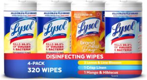 Lysol Disinfecting Wipes Bundle, Ho...