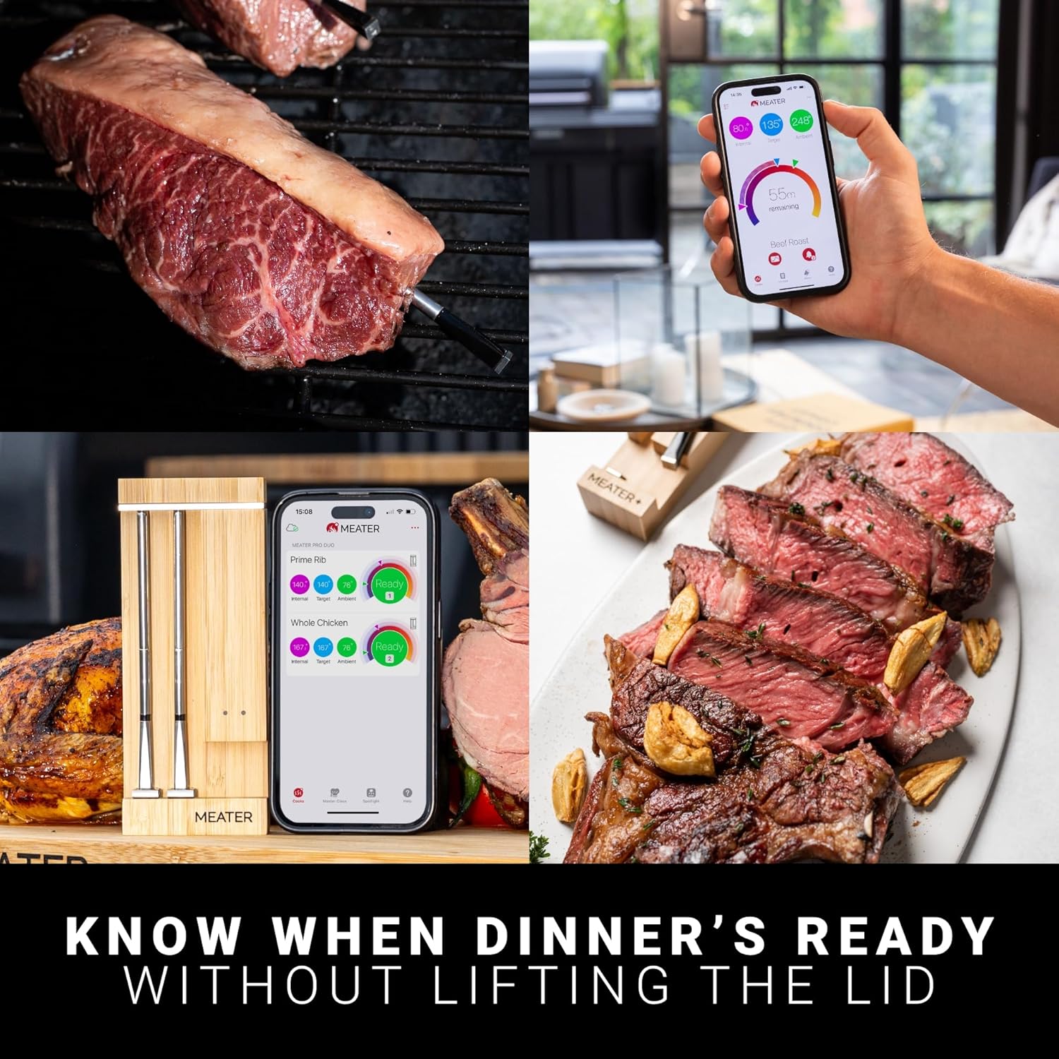 MEATER Pro Duo: Wireless Smart Meat Thermometer | 1000°F High Heat Resistance | Long Range | Dual Probes | Six Sensors | BBQ, Oven, Grill, Smoker, Air Fryer, Deep Fryer | iOS & Android App - Image 3