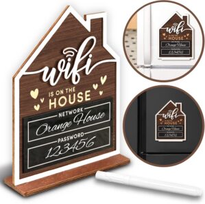 Wifi Sign For Guests – Wood W...