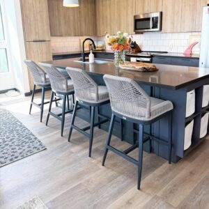 PURPLE LEAF Counter Height Bar Stoo...