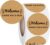 500 PCS Welcome Hotel Guest Kraft Paper Stickers Welcome Enjoy Your Stay Stickers Hotel Key Card Envelope Seals for Welcoming Guests and Decorating