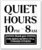 Premium Acrylic Quiet Hours Sign, 5×6 Quiet Hours 10pm to 8am Sign, Rule Signs for Neighborhoods Schools, Compatible with Airbnb Essentials for Hosts, Air bnb Signs, Rental Rules, USA Made
