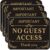 4 PCS No Guest Access Sign, 5” x 4” Thick Acrylic Self-Adhesive Sign, Ideal for Restaurants, Bars, Hotels, and Airbnb, Easy to Install