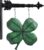Bucherry Happy St. Patrick’s Day Decor Four Leaf Clover Arrow Replacement 13 Inch Height Resin Irish Hanging Ornament Lucky Clover Wall Decor for Indoor Outdoor Home Porch Holiday Party