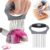 Onion Holder for Slicing, Large Stainless Steel Onion Slicer Holder – Multi-Purpose Vegetable Chopper Tomato Slicer, Food Cutter Assistant Tool for Potato, Avocado, Egg, Lemon, Fruit & Meat Tenderizer