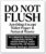 Acrylic Do Not Flush Sign for Bathroom, 5×6 Please Do Not Flush Feminine Products Sign, White No Flushing Anything Except Toilet Paper Signs, Compatible with Airbnb Essentials for Hosts, USA Made