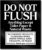 Acrylic Do Not Flush Sign for Bathroom, 5×6 Please Do Not Flush Feminine Products Sign, No Flushing Anything Except Toilet Paper Signs No Flushable Wipes, Air bnb Essentials for Hosts, USA Made
