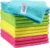 HOMEXCEL Microfiber Cleaning Cloth,12 Pack Cleaning Rags, Cleaning Towels with 4 Color Assorted, 11.5″X11.5″(Green/Blue/Yellow/Pink)
